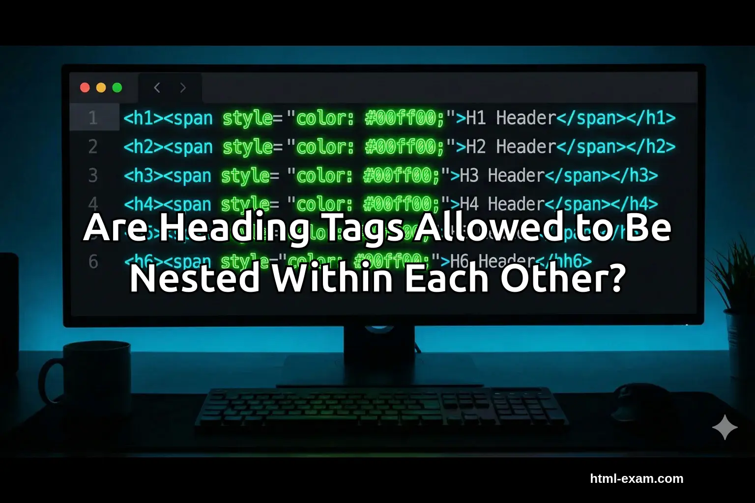 Are Heading Tags Allowed to Be Nested Within Each Other?