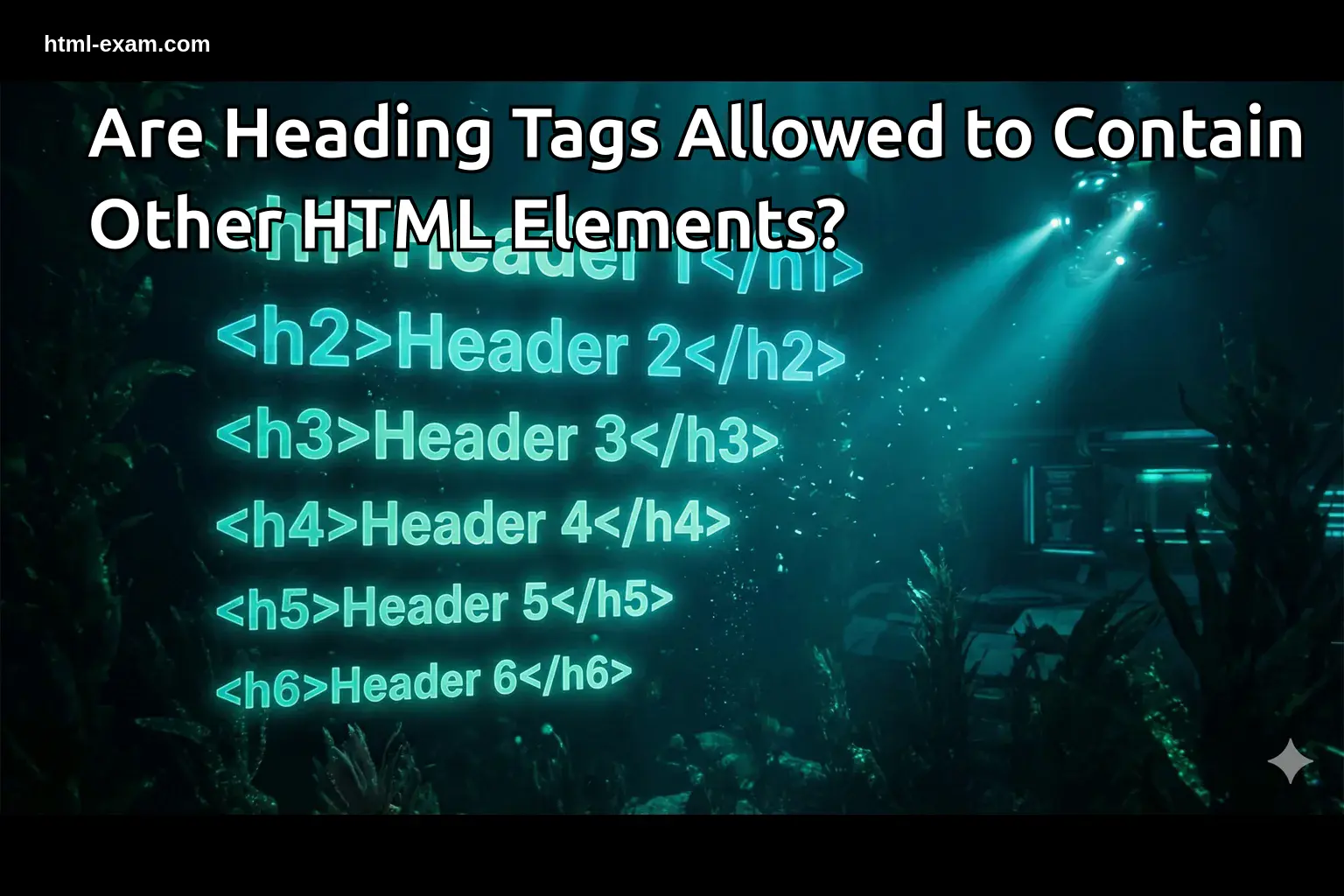 Are Heading Tags Allowed to Contain Other HTML Elements?