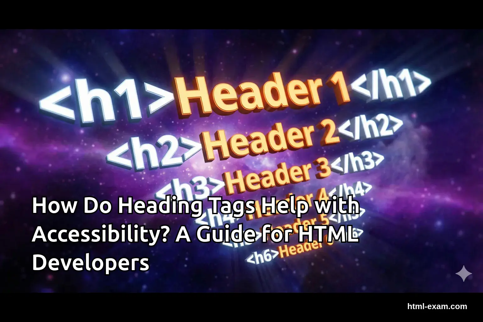 How Do Heading Tags Help with Accessibility? A Guide for HTML Developers
