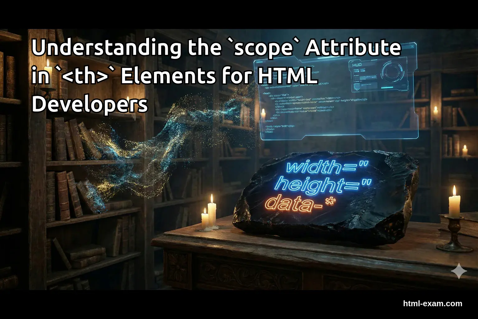 Understanding the `scope` Attribute in ` ` Elements for HTML Developers