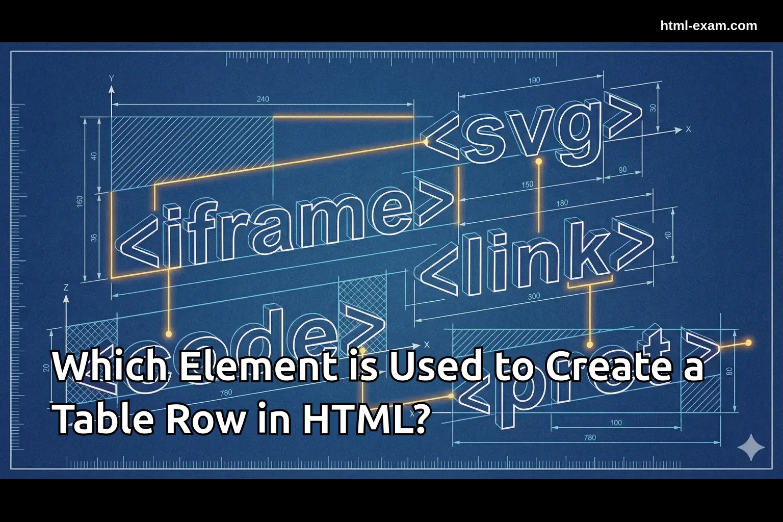 Which Element is Used to Create a Table Row in HTML?